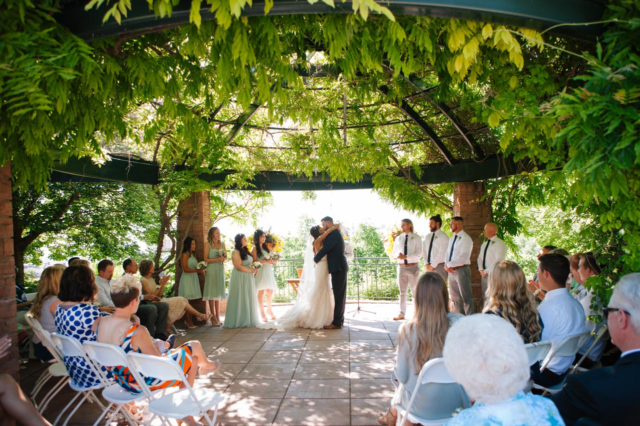 Wedding ceremony in the Fragrance Garden.