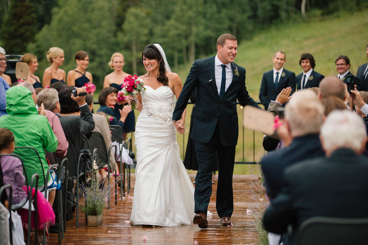 Wedding Ceremony at Mid Mountain Lodge.
