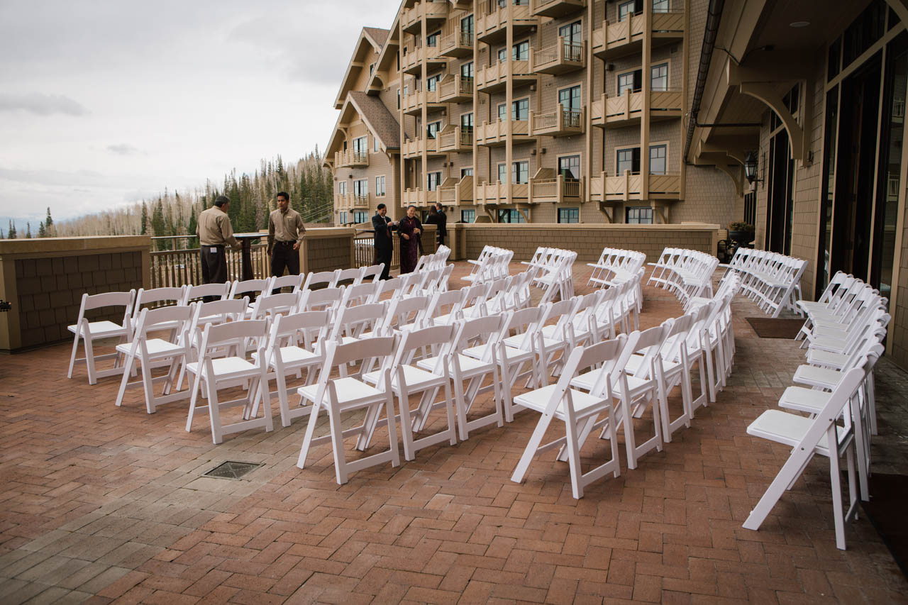 Montage Deer Valley wedding ceremony.