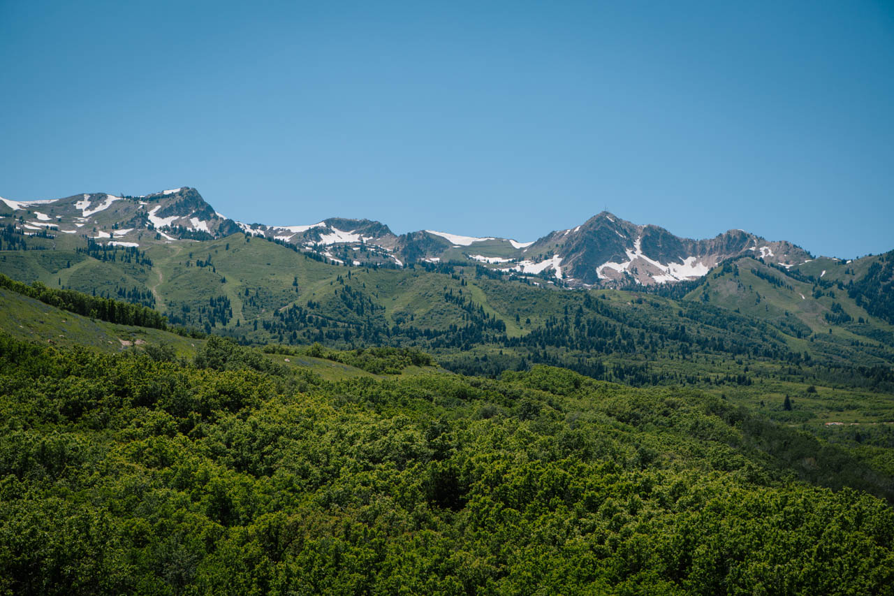Beautiful mountain scenery at Snowbasin.