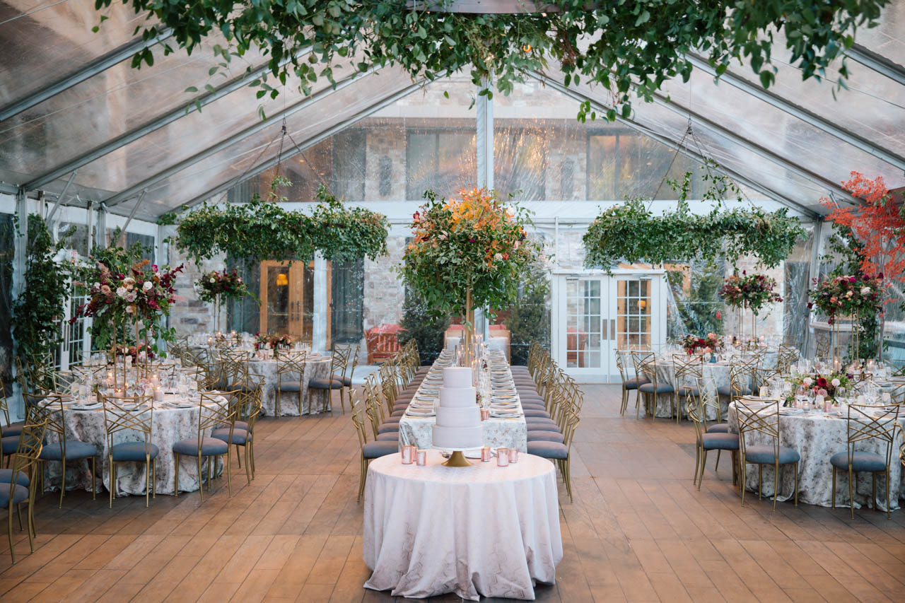 St. Regis wedding reception setup.